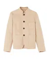Loro Piana Single-breasted Cashmere Casual Jacket In Nude