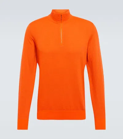 Loro Piana Pullover Roadster Aus Kaschmir In Cayenne Fluo/orange Dusk