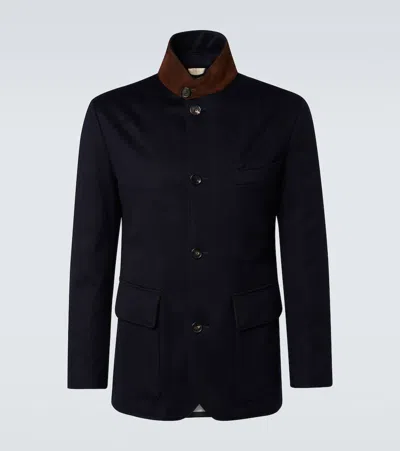 Loro Piana Roadster Cashmere Jacket In Blue