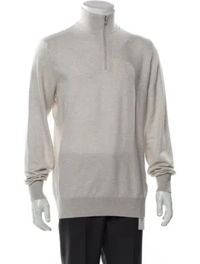 Pre-owned Loro Piana Roadster Cashmere Polo Sweater In Neutral