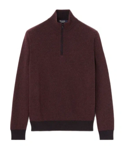 Loro Piana Roadster Mezzocollo Sweater In Brown