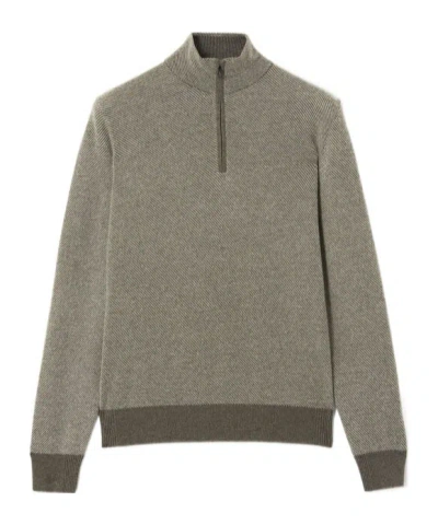 Loro Piana Roadster Mezzocollo Sweater In Gray