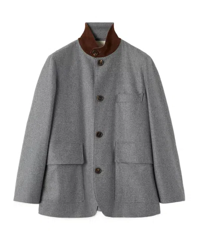 Loro Piana Roadster Mini Jacket In Moonstruck Wind