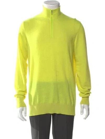 Pre-owned Loro Piana Roadster Pull Cashmere Pullover In Yellow