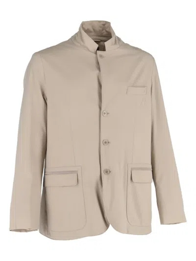 Pre-owned Loro Piana Roadster Single-breasted Pocket Jacket In Neutral