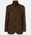 Loro Piana Roadster Wool, Cashmere, And Mohair Jacket In Braun