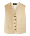 Loro Piana Rob Silk Vest In Nude