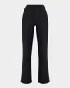 Loro Piana Robin Wool-cashmere Straight-leg Pants In Blue