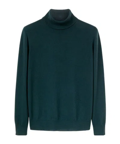 Loro Piana Roll-neck Cashmere Jumper In Green