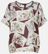 Loro Piana Rosemary Printed Silk Top In Multi