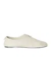 Loro Piana Floaty Cocooning Cashmere-lined Leather Flats In Biscuits And Cream Color