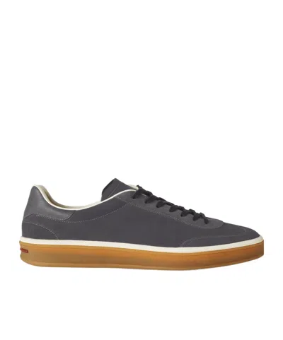 Loro Piana Round Head Low-cut Sneakers In Black