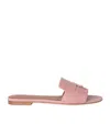 Loro Piana Summer Charms Flat Open-toed Slippers In Noisette Rose