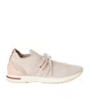Loro Piana Wool Knitted Low-cut Casual Shoes In Nude