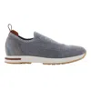 Loro Piana Flexy Knit Slip-on Trainer Sneakers In Gray