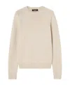 Loro Piana Round-neck And Long-sleeved Sweater In Nude