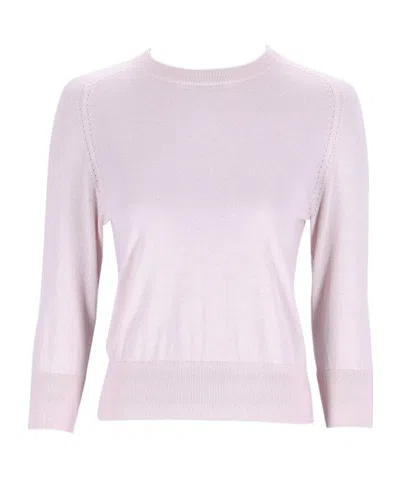 Loro Piana Round Neck Sweater In Purple
