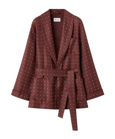 Loro Piana Roxanne Robe In Burgundy