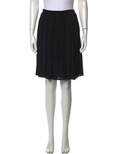 Pre-owned Loro Piana Ruffle Embellishment Mini Skirt In Black