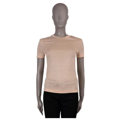 Pre-owned Loro Piana Salmon Pink Linen Gargano Shirt 38 Xs