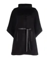 Loro Piana Salzburg Belted Cape In Black
