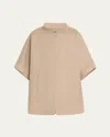 Loro Piana Salzburg Belted Cashmere Jacket In D0d3 Naturale Brown