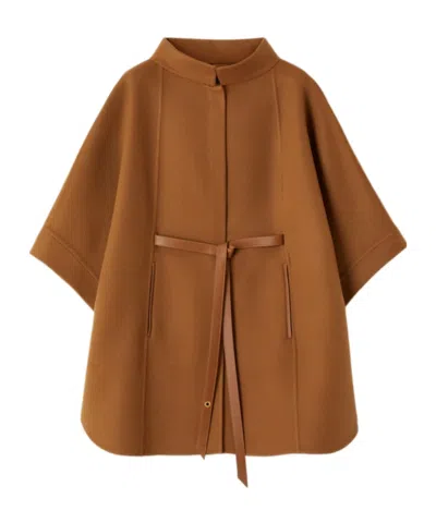 Loro Piana Salzburg Cape In Brown
