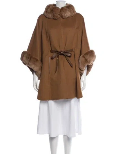 Pre-owned Loro Piana Salzburg Vicuña Cape W/ Tags In Brown