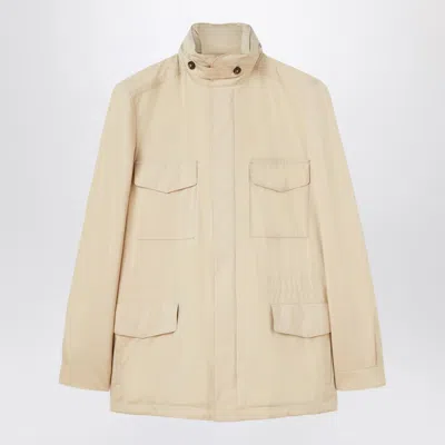 Loro Piana Sand Colored Traveller Windmate Jacket In Nude
