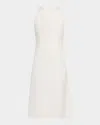 Loro Piana Sandie Textured Tussah Crisscross Dress