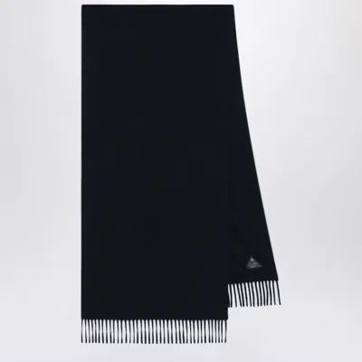 Loro Piana Fringed Cashmere Scarf In Black