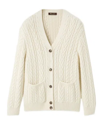 Loro Piana Schooner Cardigan In Neutral