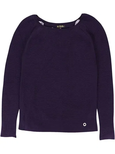 Loro Piana Scoop-neck Cashmere Sweater In Purple