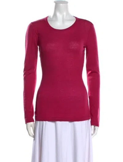 Pre-owned Loro Piana Scoop Neck Sweater In Pink