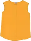 Loro Piana Scoop-neck Vest In Orange
