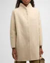 Loro Piana Scotty Double Baby Cashmere Single-breasted Coat In A0gs Creamy Cashmere