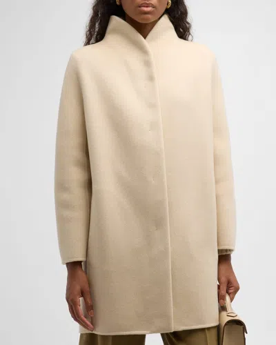 Loro Piana Scotty Double Baby Cashmere Single-breasted Coat In A0gs Creamy Cashmere