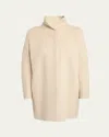 Loro Piana Scotty Double Baby Cashmere Single-breasted Coat In Creamy Cashmere