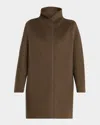Loro Piana Scotty Single-breasted Cashmere Coat In Animal Print