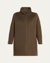 Loro Piana Scotty Single-breasted Cashmere Coat In Brown