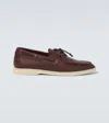 Loro Piana Sea-sail Walk Leather Boat Shoes
