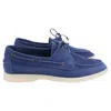 Loro Piana Sea-sail Walk Loafers In Navy Blue Suede In Blue