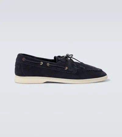 LORO PIANA SEA-SAIL WALK SUEDE BOAT SHOES