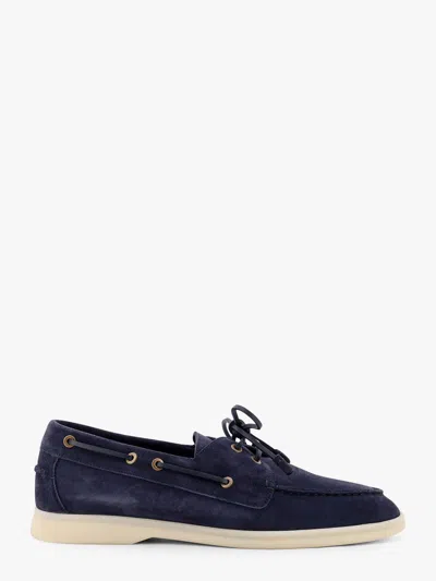 Loro Piana Sea-sail Walk Suede Loafers In Animal Print
