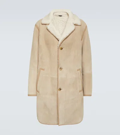 Loro Piana Sedrun Shearling-lined Suede Coat
