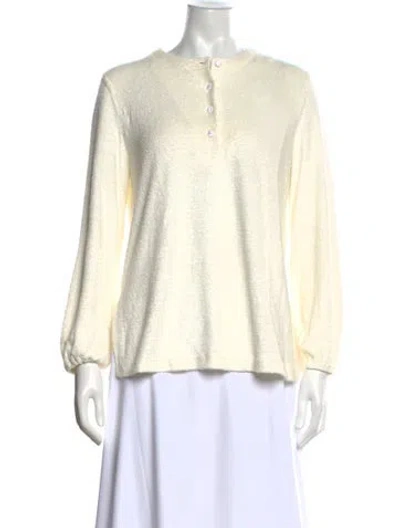 Pre-owned Loro Piana Serafino Panarea Terry Cloth Sweater In Neutrals