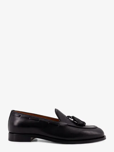 Loro Piana Serge Tassel Leather Loafers In Black