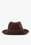 Loro Piana Men Rabbit And Cashmere Sergio Hat In Brown