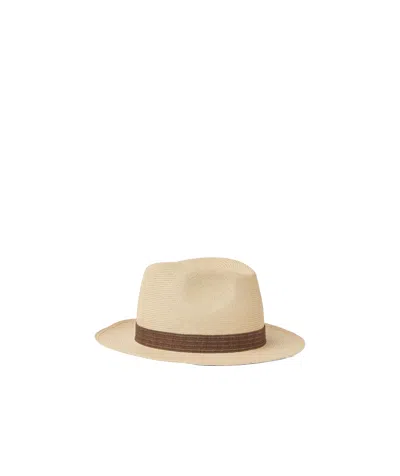 Loro Piana Sergio Hat In Renkon Beige