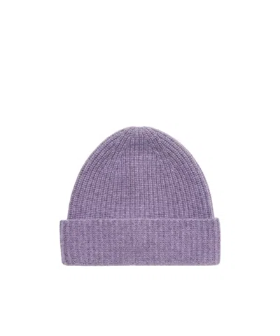Loro Piana Sergio Knit Hat In Purple